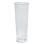 Vase conique pour fleurs AMNA OCEAN en verre, transparent, 40cm, Ø15cm