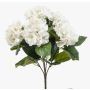 Hortensia artificiel JONE sur piquet, crème, 40cm