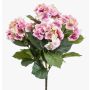 Hortensia artificiel JONE sur piquet, rose, 40cm