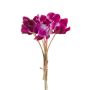 Bouquet de cyclamen artificiel LEIZA, violet, 30cm