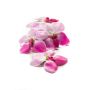 Fausses fleurs d'orchidée Vanda KESIA, 4 pcs, flottantes, rose fuchsia-blanc, Ø9cm