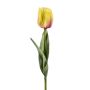 Fleur artificielle tulipe ASUNTA, jaune-rose fuchsia, 45cm