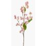 Branche de ricinus communis artificielle GROBAS avec fleurs, rose, 80cm
