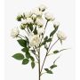 Branche de rose artificielle TOSSA, blanc, 55cm