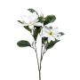 Fleur artificielle magnolia BEGUR, blanc, 80cm