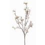 Branche de cerisier en tissu PALS avec fleurs, blanc-rose, 95cm