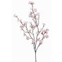 Branche de cerisier en tissu PALS avec fleurs, rose, 95cm