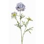 Scabiosa en tissu MONTIE, lilas-bleu, 75cm