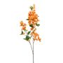 Branche de bougainvillier artificielle MONELS avec fleurs, orange, 115cm
