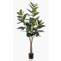 Ficus Elastica artificiel FERIA, tronc artificiel, vert, 180cm