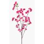 Branche de pêcher ornemental en tissu SANTANA avec fleurs, rose fuchsia, 100cm