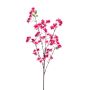 Branche de pêcher ornemental en tissu SANTANA avec fleurs, rose fuchsia, 100cm