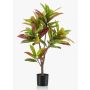 Croton artificiel ANELA, tronc artificiel, multicolore, 95cm