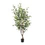 Eucalyptus artificiel ANUHEA, tronc artificiel, vert-gris, 140cm