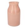 Vase à fleurs LUNARA en verre, rose clair-opalin, 21cm, Ø12cm
