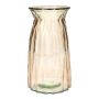 Vase de table RUBIE en verre, taupe-transparent, 20cm, Ø10,8cm