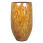 Vase décoratif en céramique ELIEL, moucheté, orange-jaune, 35cm, Ø18cm