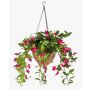 Fuchsia suspendu artificiel JONKFUN dans un panier, crossdoor, fuchsia, 70cm