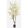 Cerisier artificiel JANKFUN avec fleurs, tronc artificiel, blanc, 210 cm