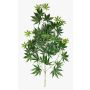 Branche artificielle d'érable japonais ALETTO, difficilement inflammable, verte, 70 cm