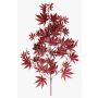 Branche artificielle d'érable japonais ALETTO, difficilement inflammable, rouge, 70 cm
