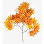 Branche d'érable artificielle SILVO, difficilement inflammable, jaune-orange, 80 cm