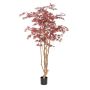 Plante artificielle « Érable japonais » ILIANU, troncs naturels, rouge, 240 cm