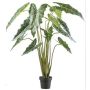 Plante artificielle Alocasia Sanderiana NARLO, pot décoratif, vert, 160cm