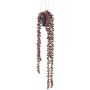 Plante artificielle de pois de senteur, suspension MURBY dans un pot décoratif, rouge-brun, 60 cm