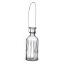 Bouteille en verre ANANKE rainurée, avec anse, transparente, 19 cm, Ø 7,4 cm