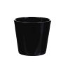 Pot de fleurs en céramique GIENAH, noir, 12,5cm, Ø13,5cm