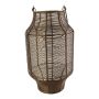 Lanterne en fer EMANUELE, avec anse, bronze, 48cm, Ø28cm