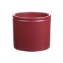 Cache-pot ALCHIBA en céramique, rouge mat, 12,5cm, Ø14cm