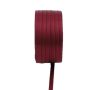 Ruban double satin VIPKE, bordeaux, 50 m, 3 mm
