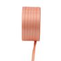 Ruban double en satin VIPKE, abricot, 50m, 3mm