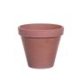 Pot à plantes DAPHE, terre cuite, marron, 13,6cm, Ø15,7cm