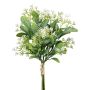 Bouquet décoratif de rue d'orange FERKAN avec fleurs, blanc, 40 cm