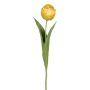 Fleur artificielle Tulipe TRIFT, jaune-orange-vert, 50cm, Ø4,5cm