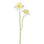 Fleur artificielle Narcisse FULKO, blanc-jaune clair, 55cm