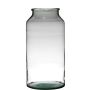 Verre recyclé pour bougies QUINN EARTH, transparent-vert, 42,5cm, Ø22,6cm