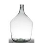 Vase à fleurs JENSON, verre, recyclé, vert-transparent, 50cm, Ø34cm, 25L