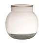 Vase pour fleurs GANJA, verre, recyclé, transparent, 23cm, Ø23cm
