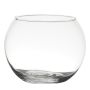 Vase rond TOBI EARTH en verre, transparent, 13cm, Ø16cm