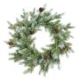 Fichten artificiel Couronne KOKKOLA avec pommes de pin, vert, Ø40cm