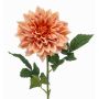 Fleur artificielle dahlia ZELRAN, abricot, 70 cm, Ø 15 cm