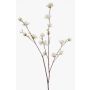 Branche décorative de noisetier ZAVNER avec fleurs, blanche, 110 cm