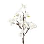 Branche décorative de cerisier du Japon VRELTA avec des fleurs, blanc, 85cm