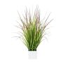 Herbe artificielle Imperata cylindrica SANZA en pot décoratif, vert-rouge, 75cm
