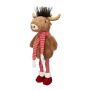 en peluche Dekotier Taureau STADEN, debout, brun-rouge, 25x18x67cm