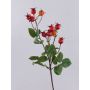 Branche décorative de rose de pomme LOPUNY avec des cynorrhodons, orange, 70 cm